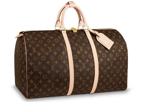 lv keepall monogram|louis vuitton keepall 55 size.